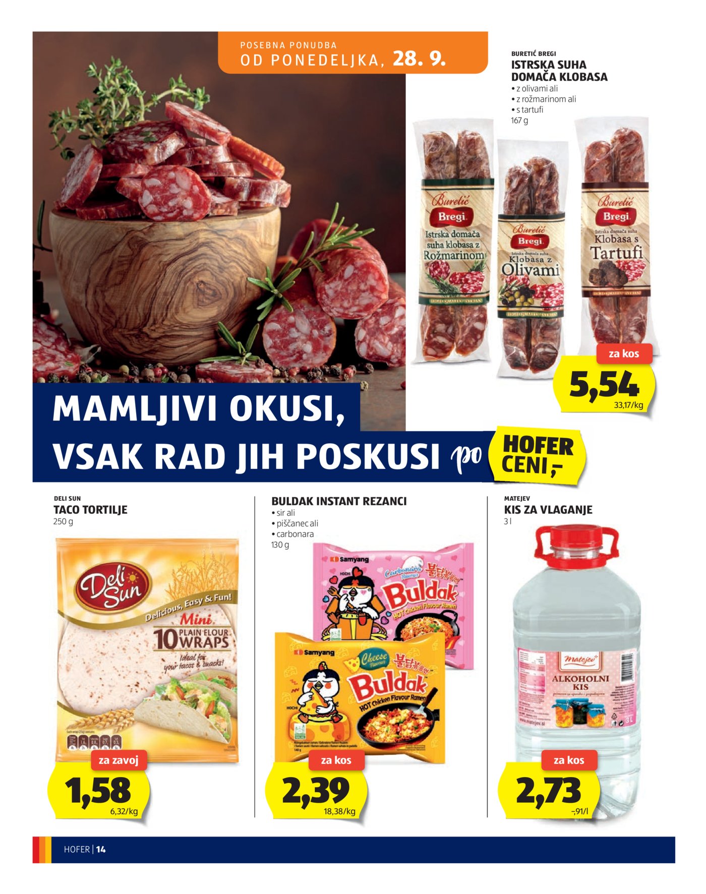 Hofer katalog Akcija 23.09.-01.10.2026.