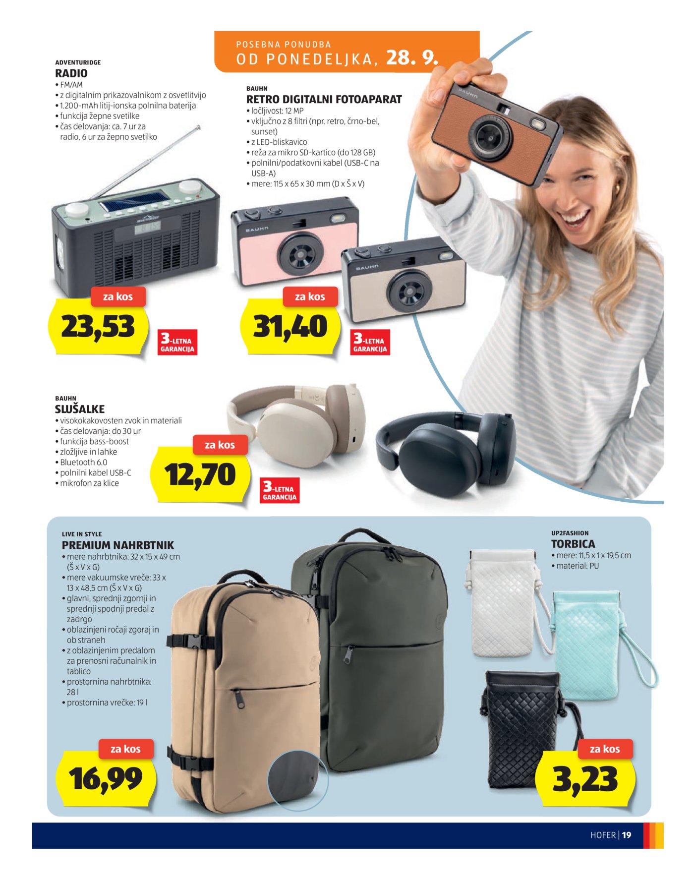 Hofer katalog Akcija 23.09.-01.10.2026.