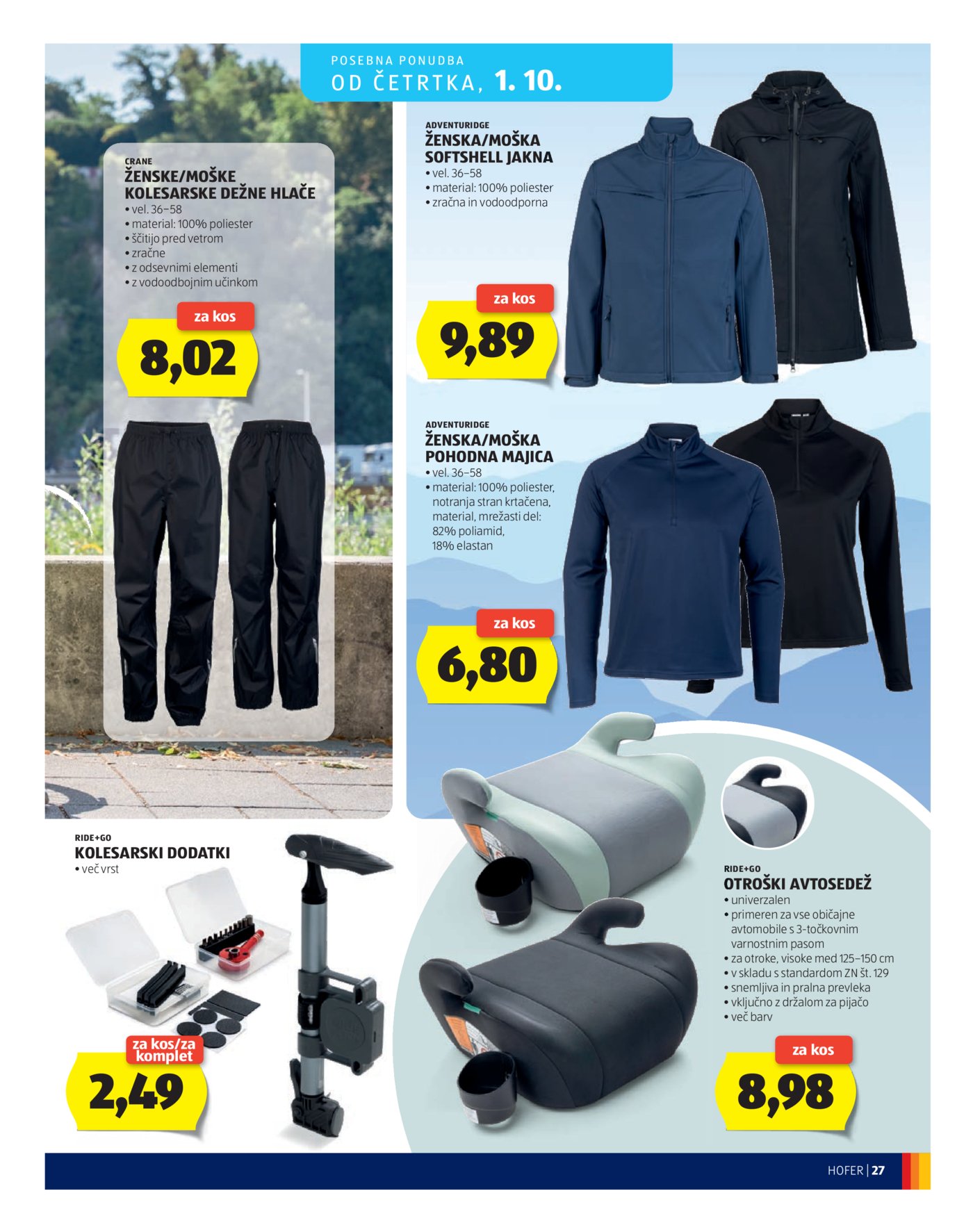 Hofer katalog Akcija 23.09.-01.10.2026.