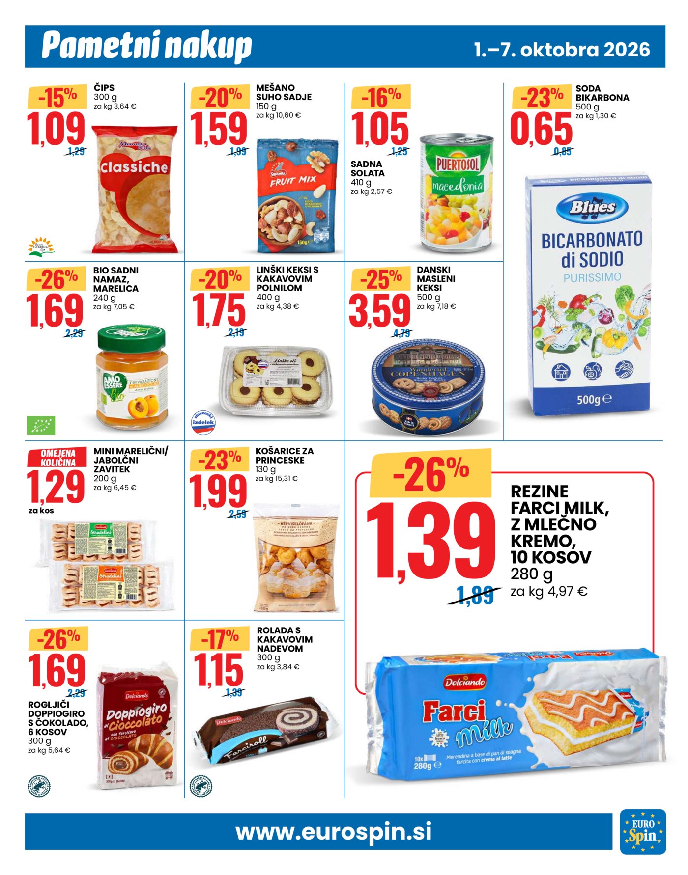 Eurospin katalog Pametni nakup 01.10.-07.10.2026.