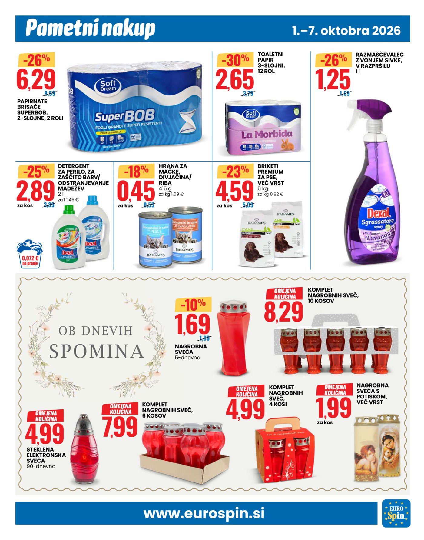 Eurospin katalog Pametni nakup 01.10.-07.10.2026.