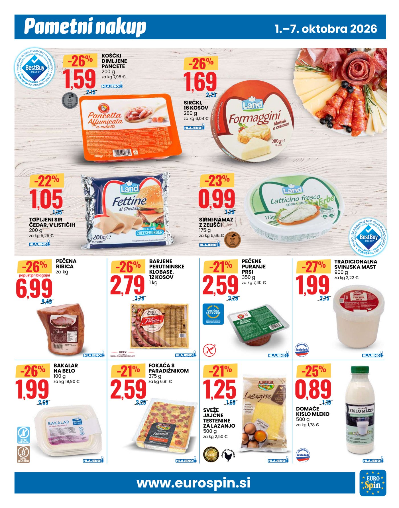 Eurospin katalog Pametni nakup 01.10.-07.10.2026.