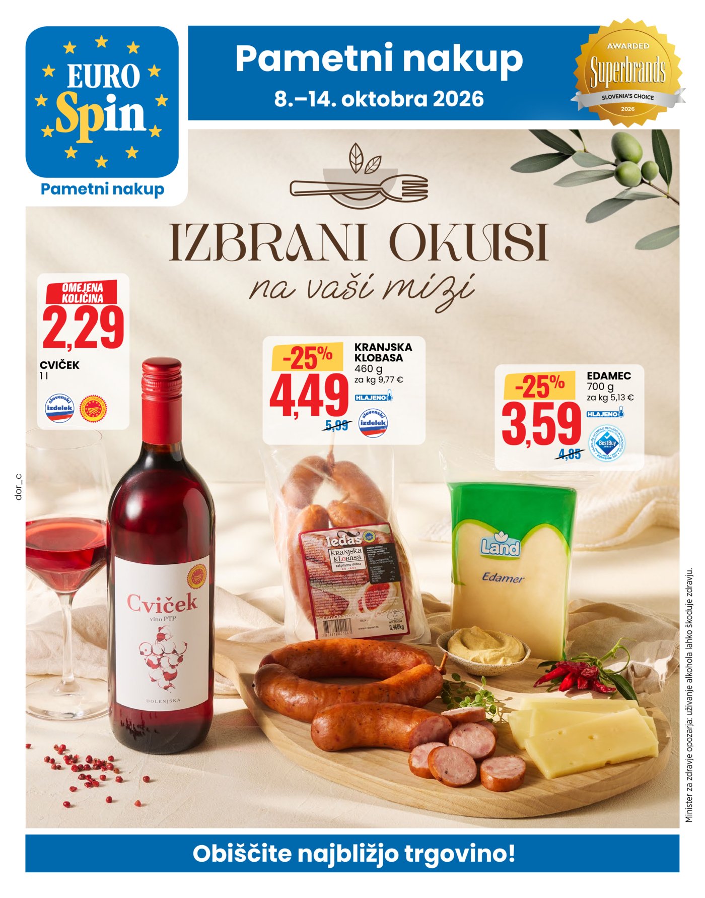 Eurospin katalog Pametni nakup 08.10.-14.10.2026.