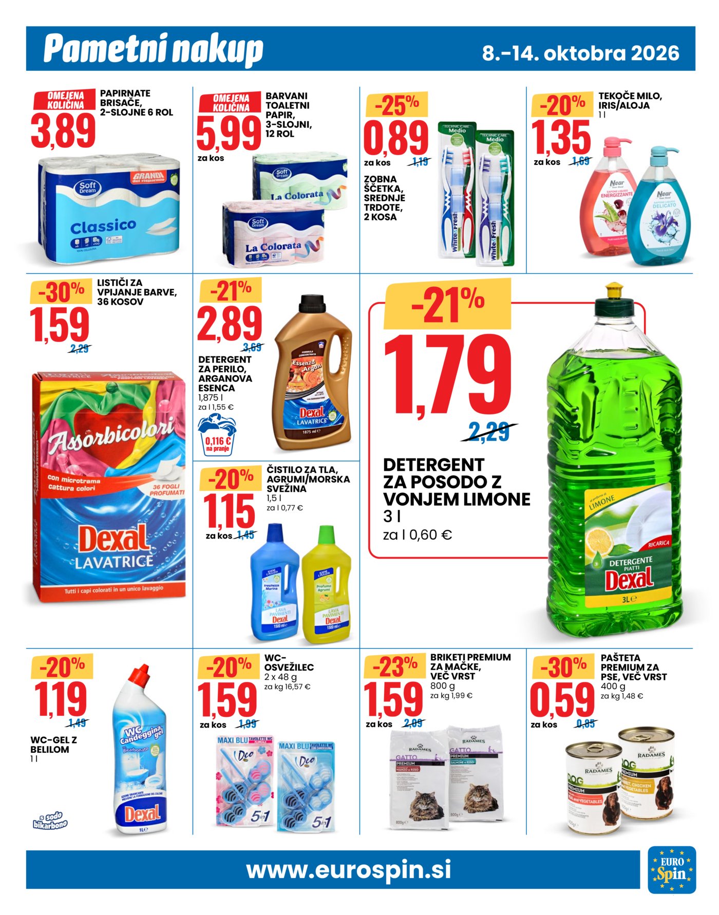 Eurospin katalog Pametni nakup 08.10.-14.10.2026.