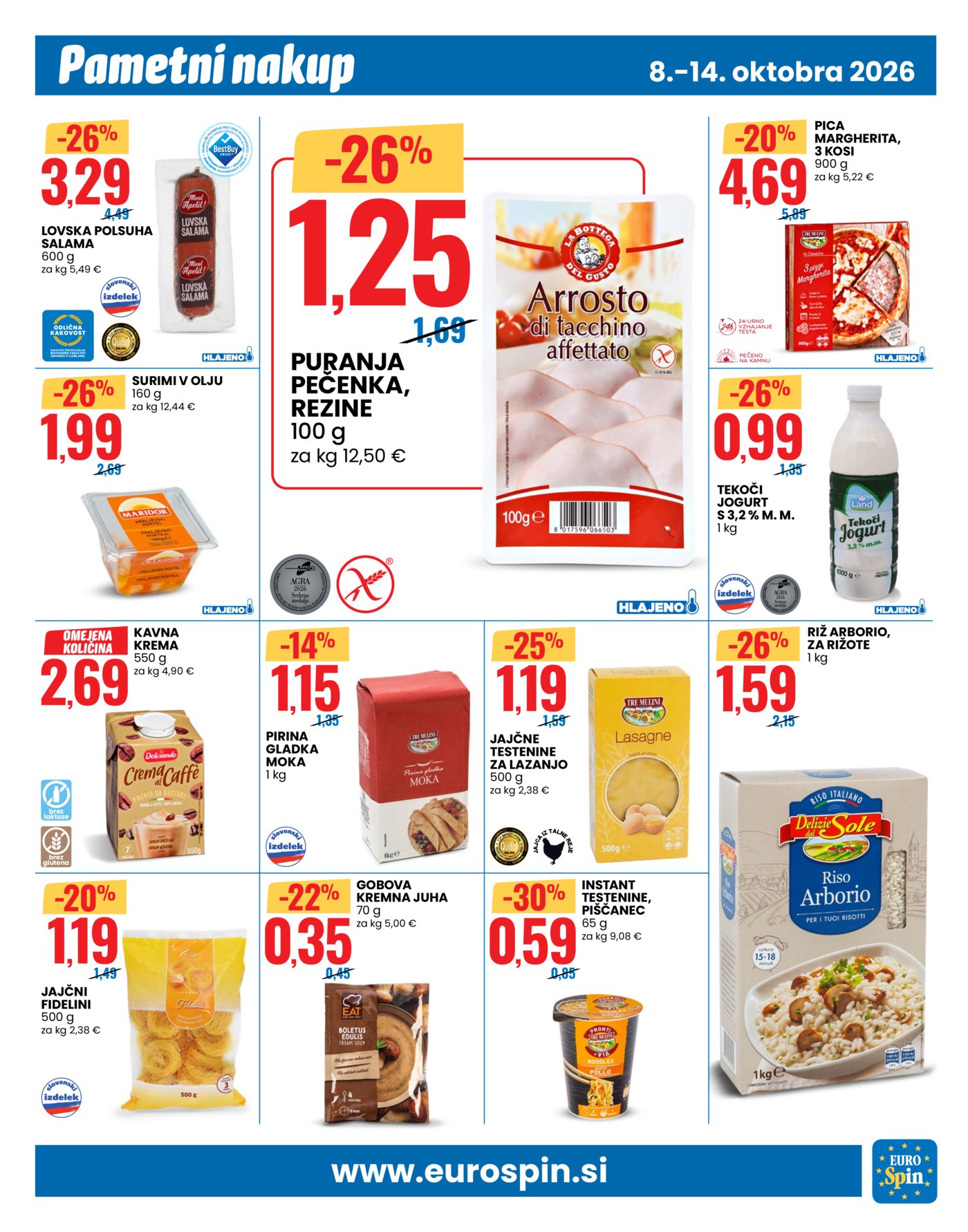 Eurospin katalog Pametni nakup 08.10.-14.10.2026.