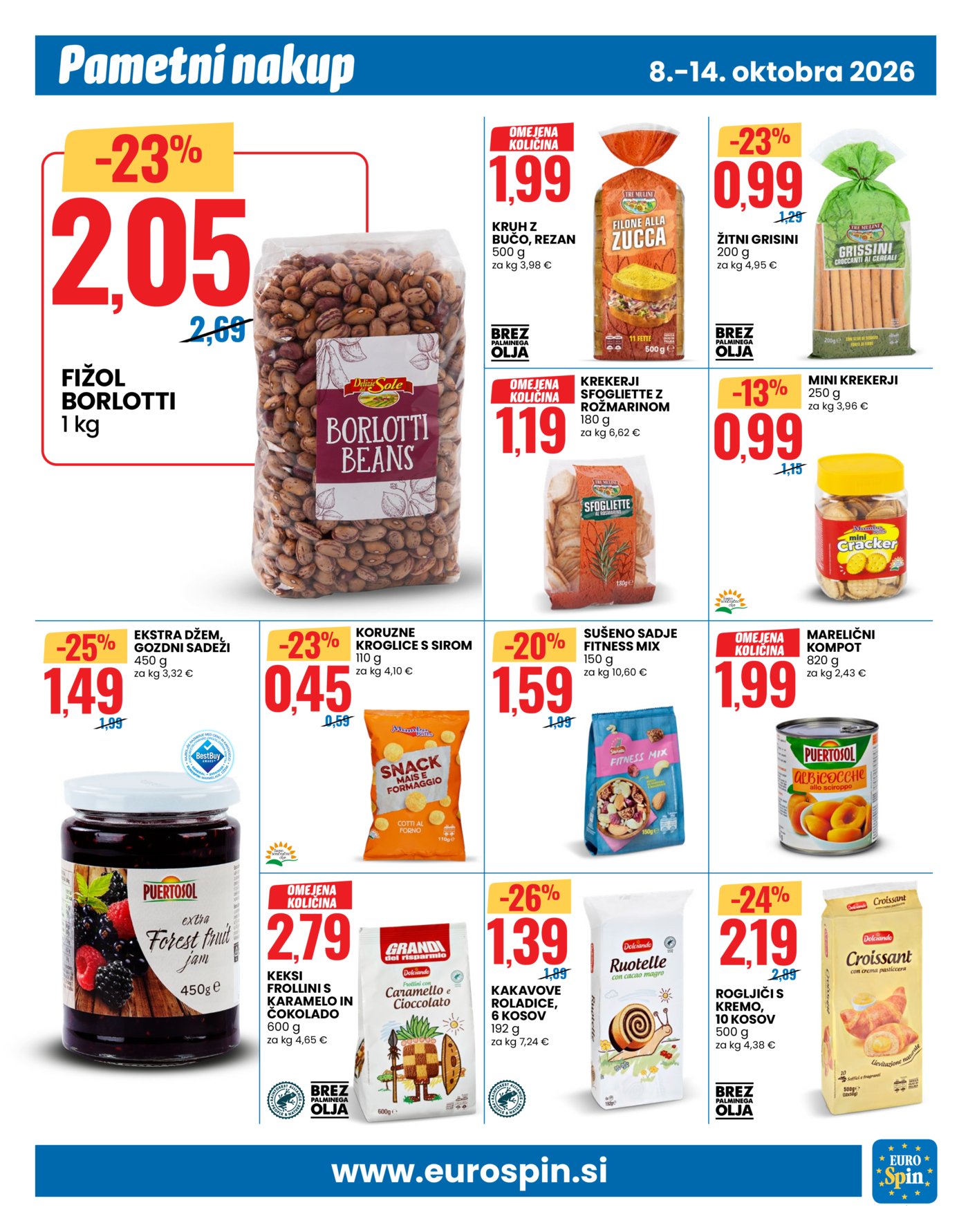 Eurospin katalog Pametni nakup 08.10.-14.10.2026.