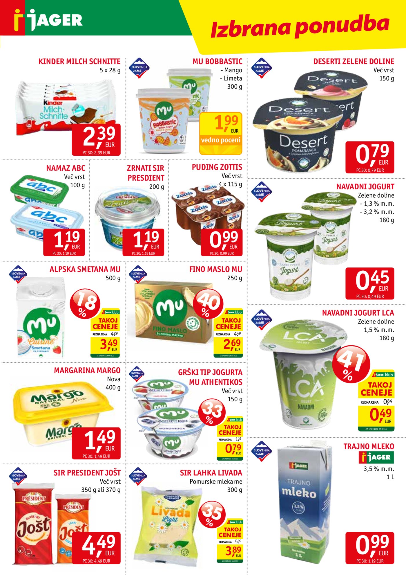 Jager katalog Vedno poceni 30.09.-06.10.2026.