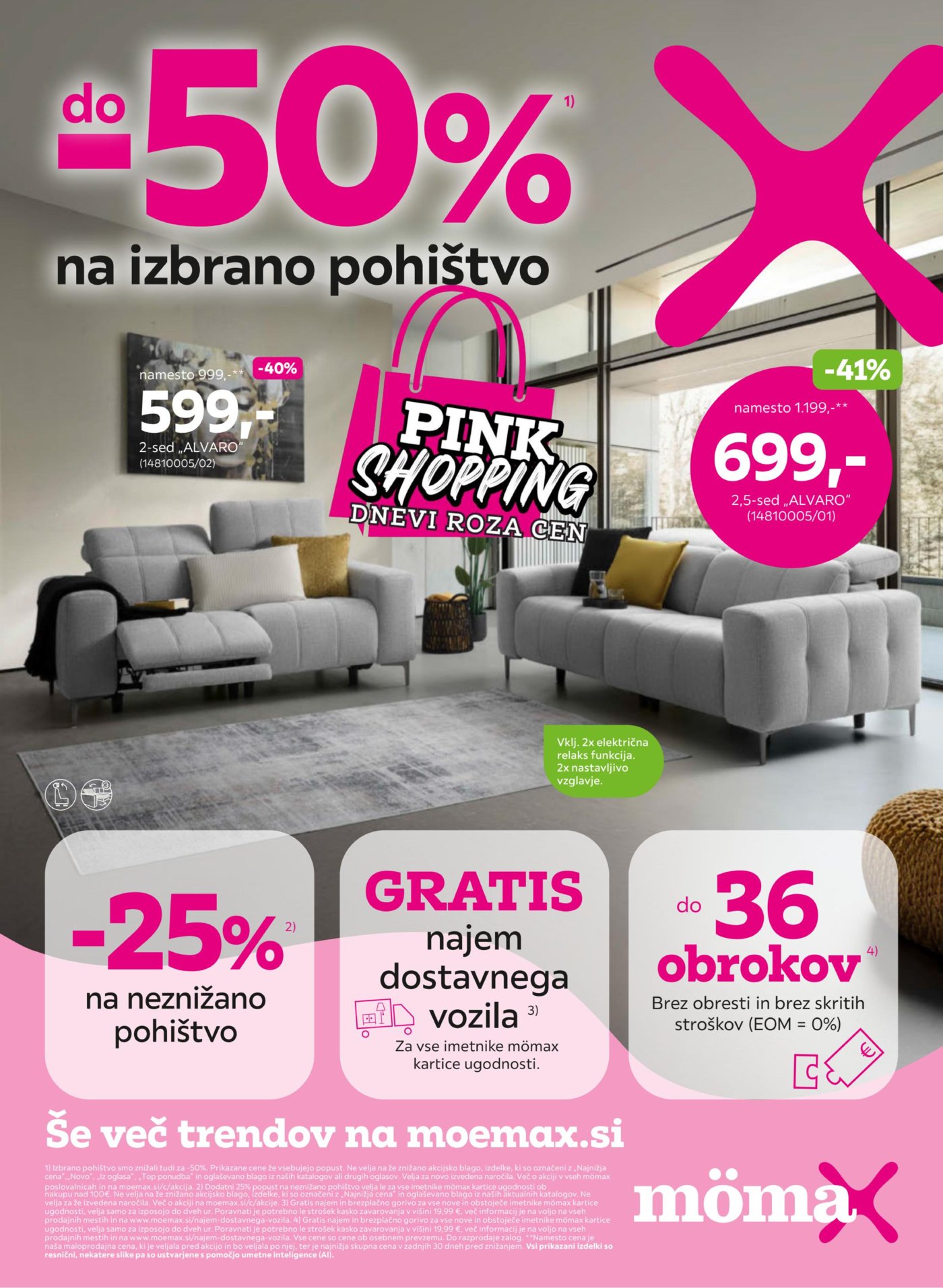 momaX Do -50% na izbrano pohištvo 28.9.-10.10.2026.