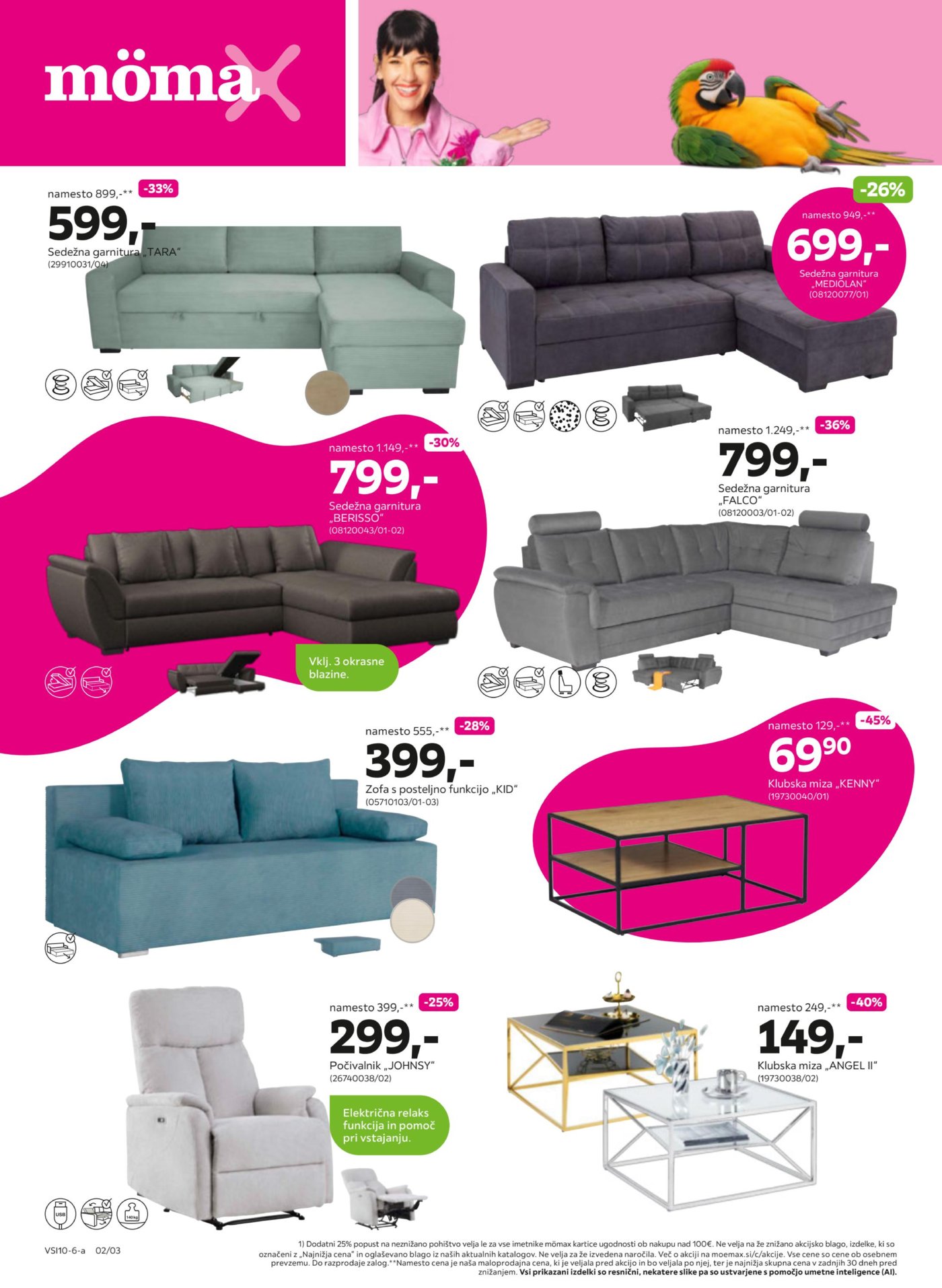 momaX Do -50% na izbrano pohištvo 28.9.-10.10.2026.