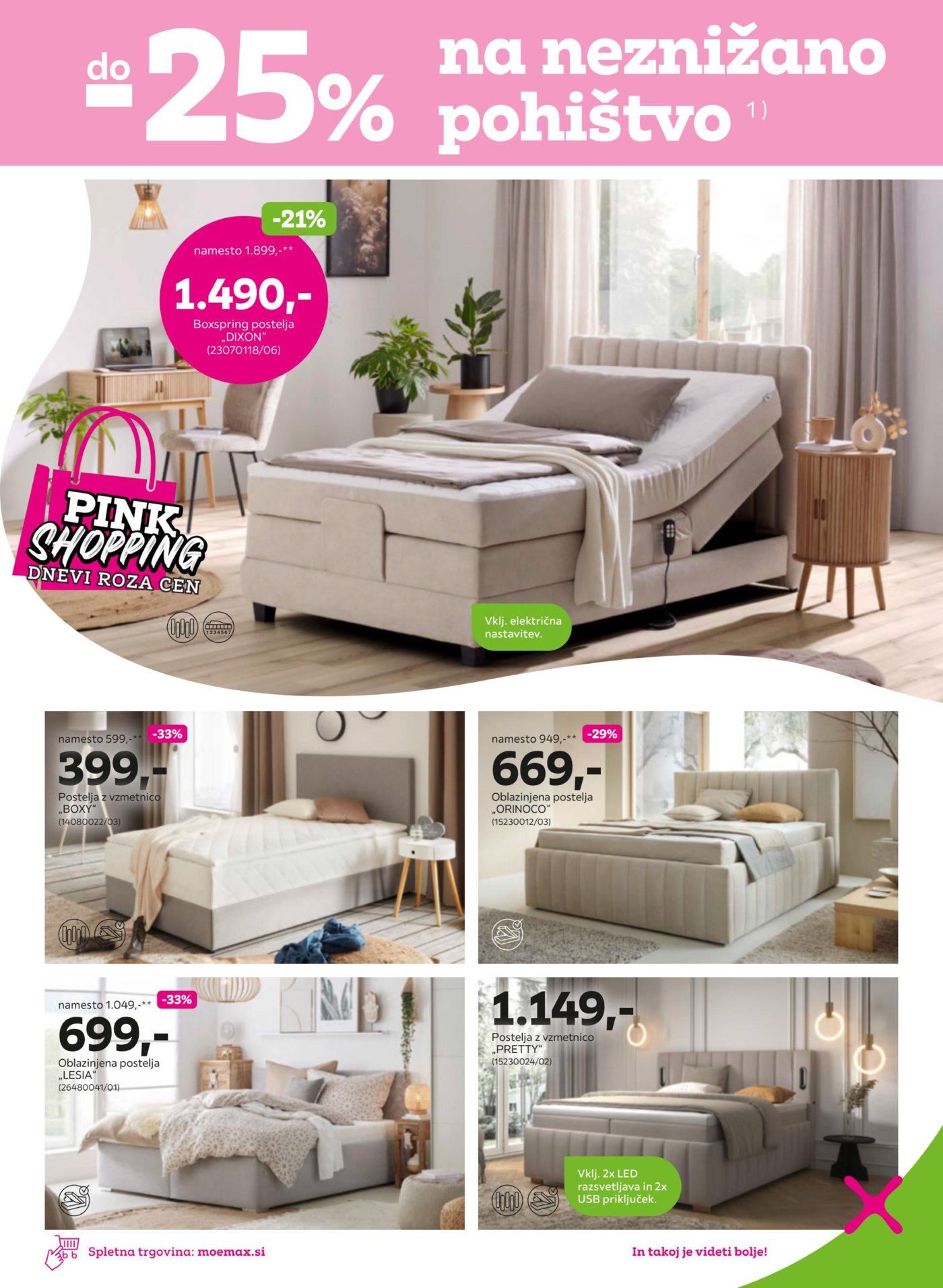momaX Do -50% na izbrano pohištvo 28.9.-10.10.2026.