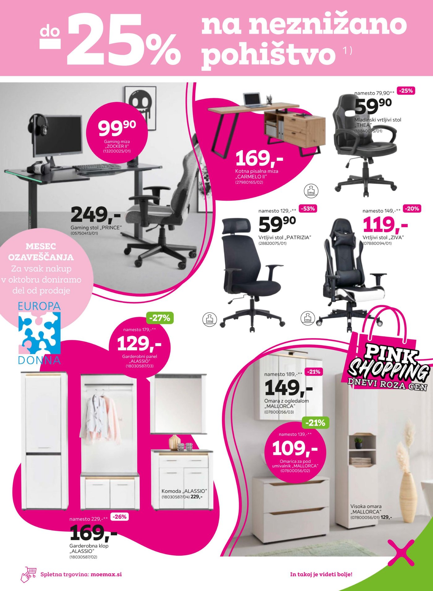 momaX Do -50% na izbrano pohištvo 28.9.-10.10.2026.