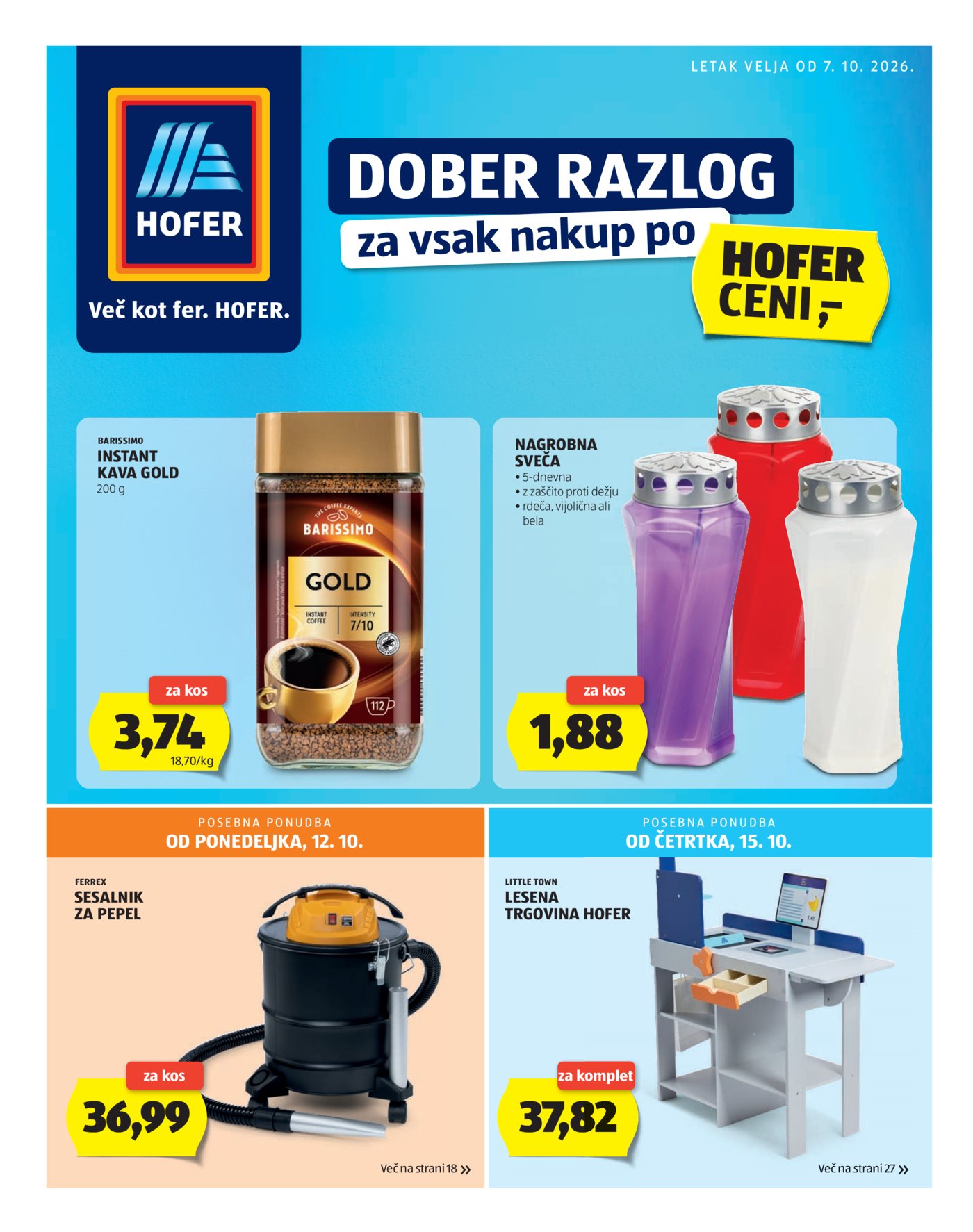 HOFER katalog 07.10.-14.10.2026.
