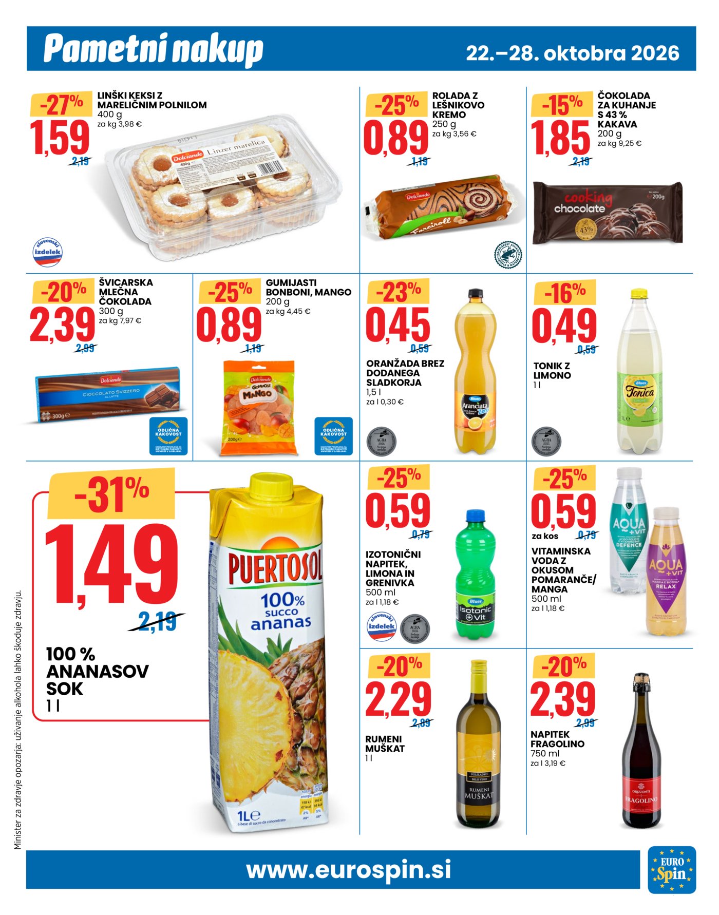 Eurospin katalog Pametni nakup 22.07.-28.07.2026.