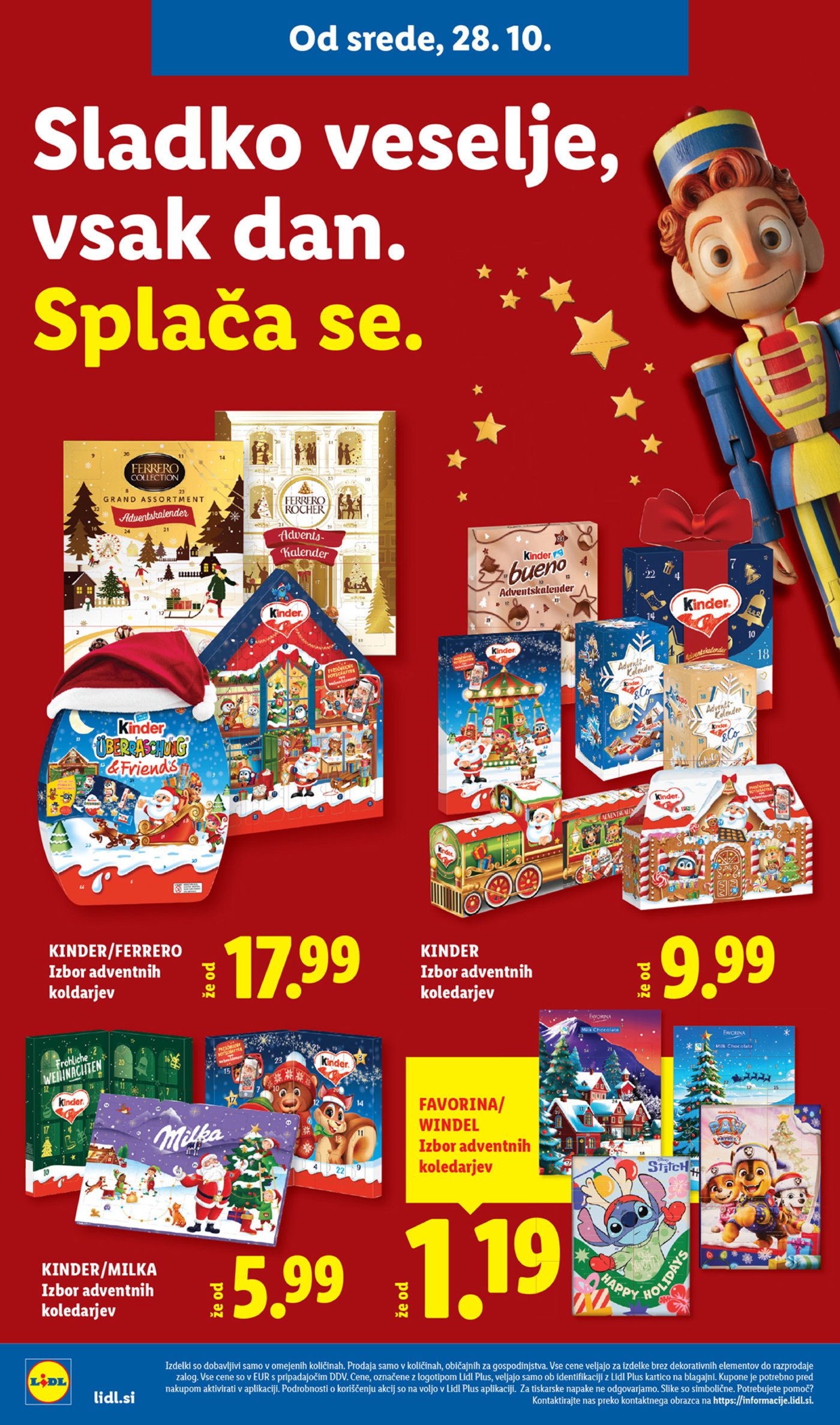 Lidl katalog od srede 28.10. - 04.11.2026.