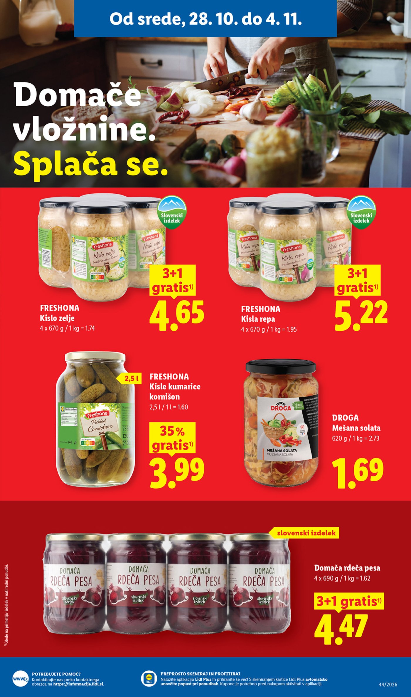 Lidl katalog od srede 28.10. - 04.11.2026.