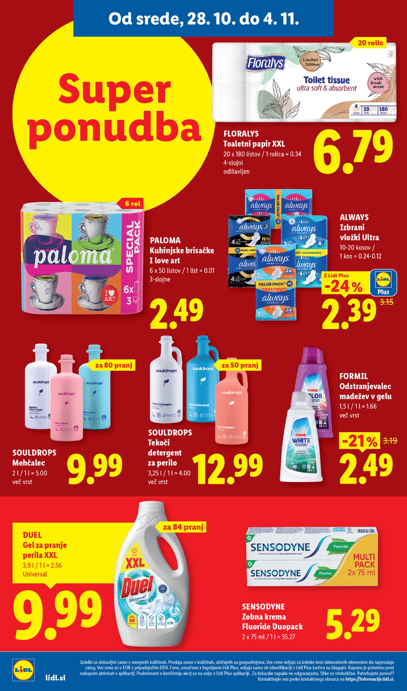 Lidl katalog od srede 28.10. - 04.11.2026.