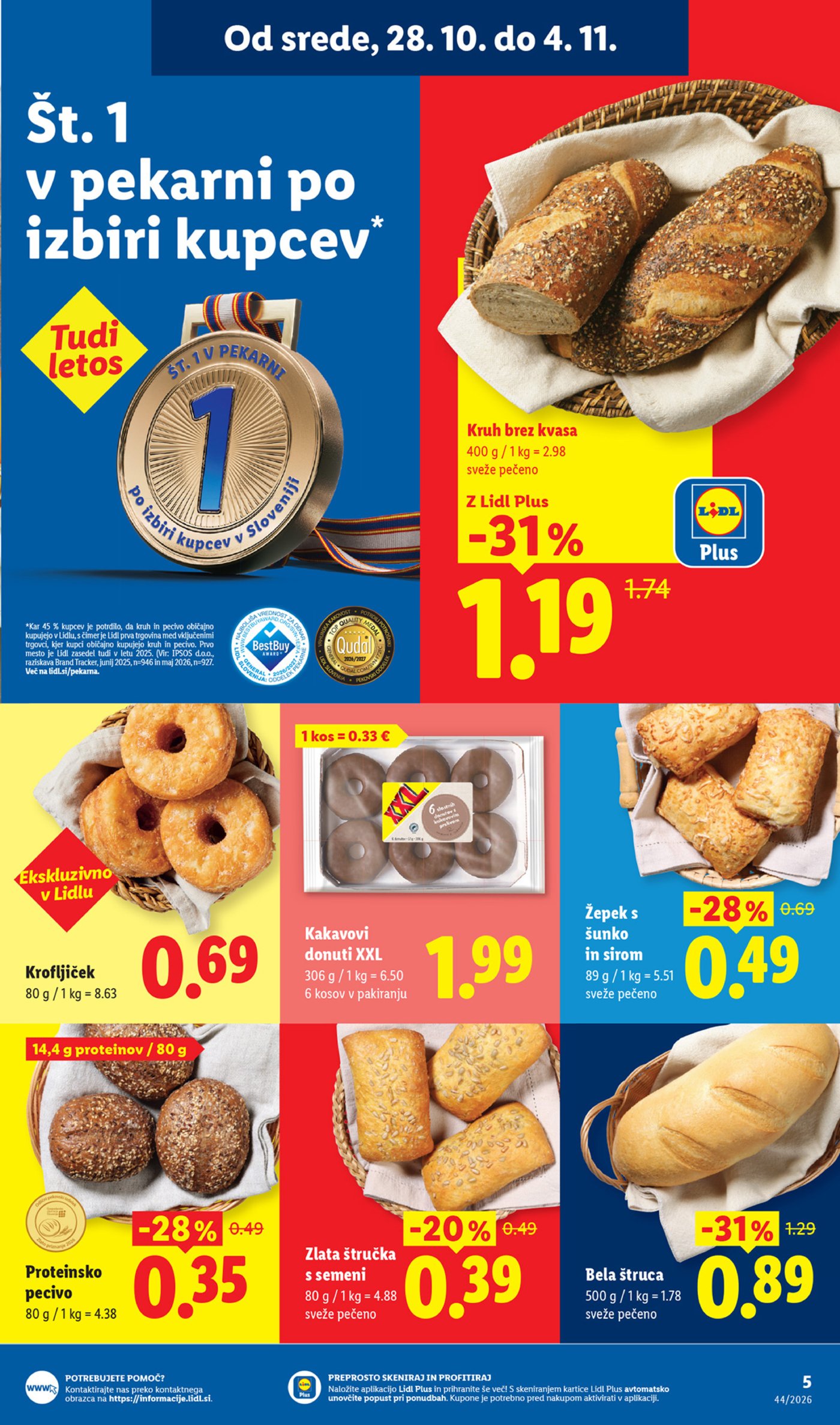 Lidl katalog od srede 28.10. - 04.11.2026.