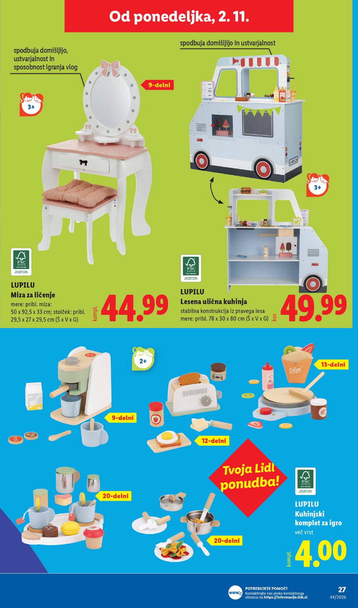 Lidl katalog od srede 28.10. - 04.11.2026.
