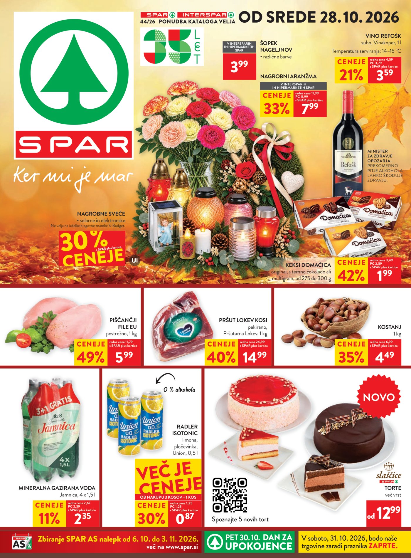 SPAR katalog od srede 28.10. - 03.11.2026.