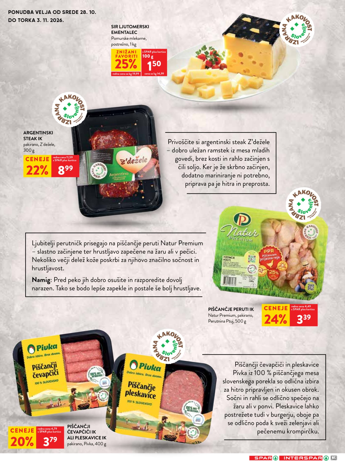 SPAR katalog od srede 28.10. - 03.11.2026.