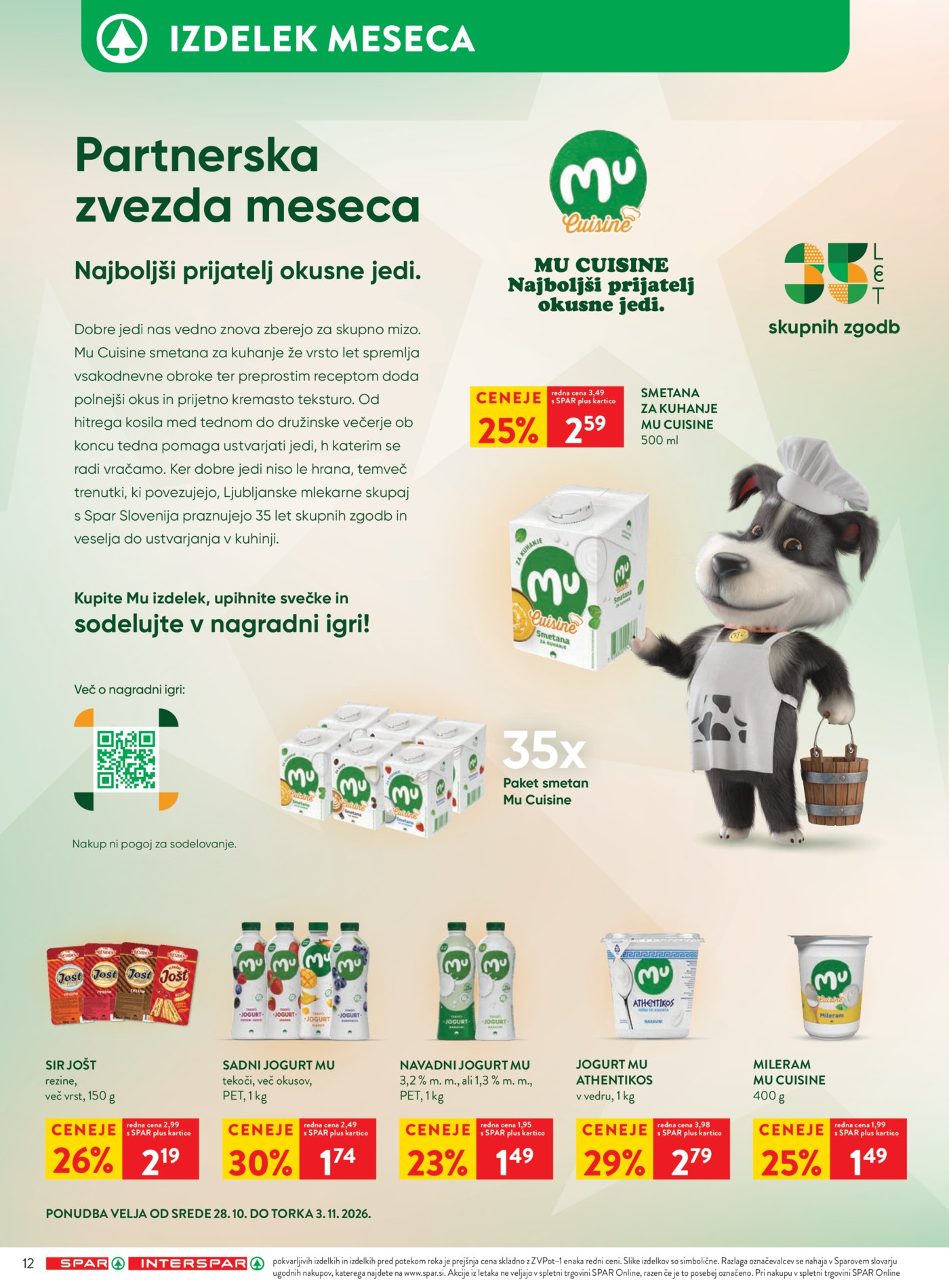 SPAR katalog od srede 28.10. - 03.11.2026.