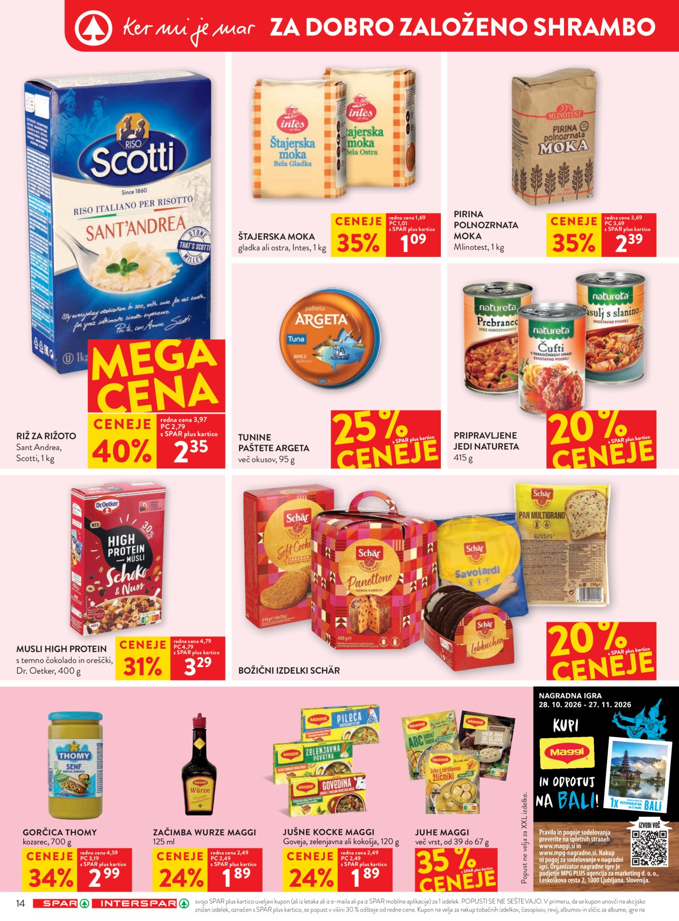 SPAR katalog od srede 28.10. - 03.11.2026.