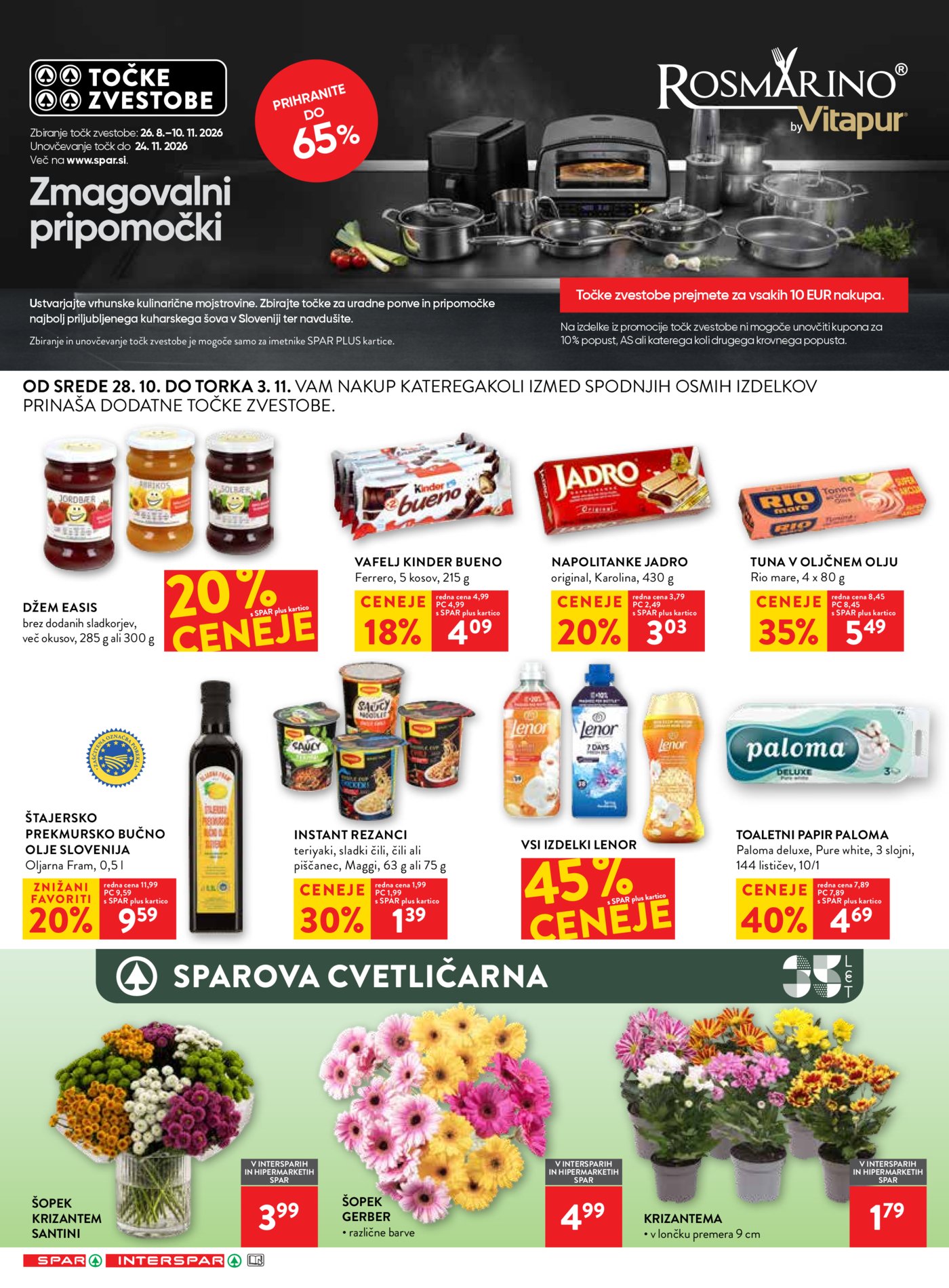 SPAR katalog od srede 28.10. - 03.11.2026.