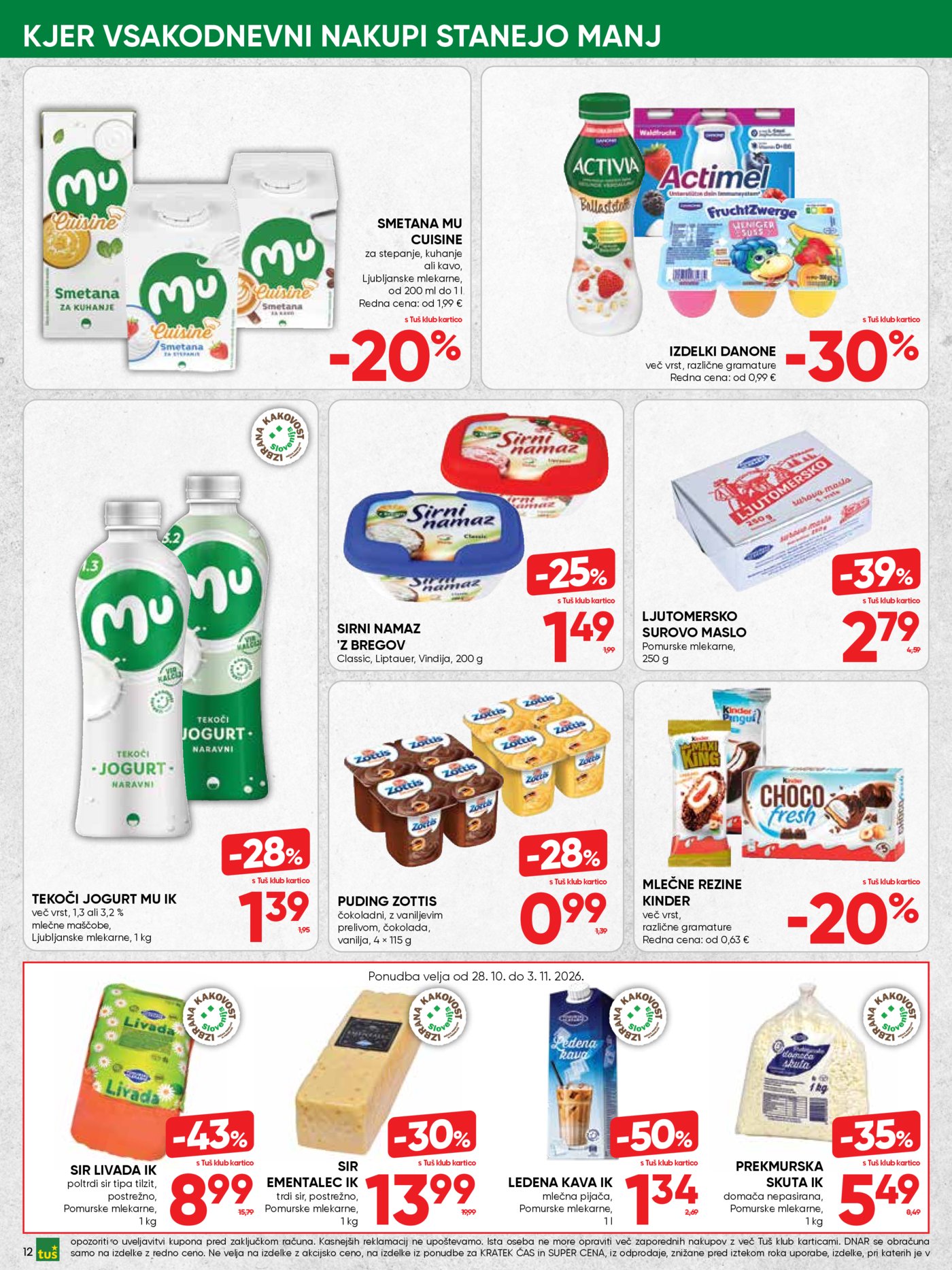 Tuš katalog od srede 28.10. - 10.11.2026.