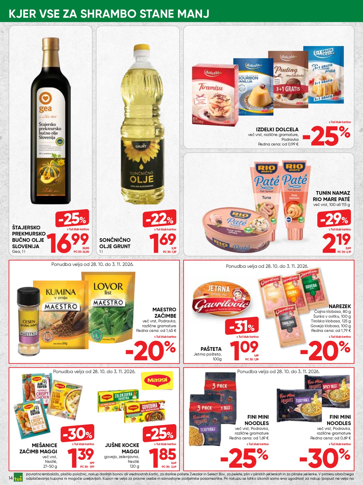 Tuš katalog od srede 28.10. - 10.11.2026.