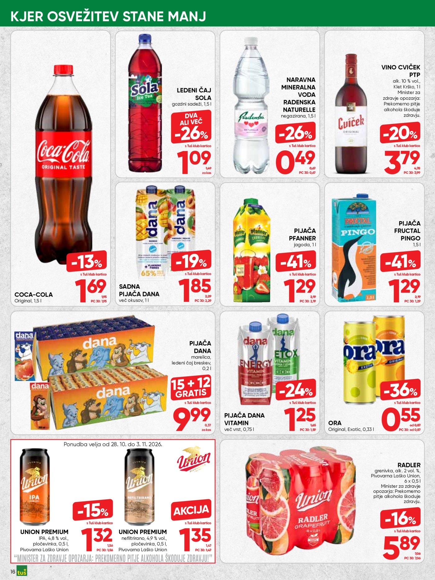 Tuš katalog od srede 28.10. - 10.11.2026.