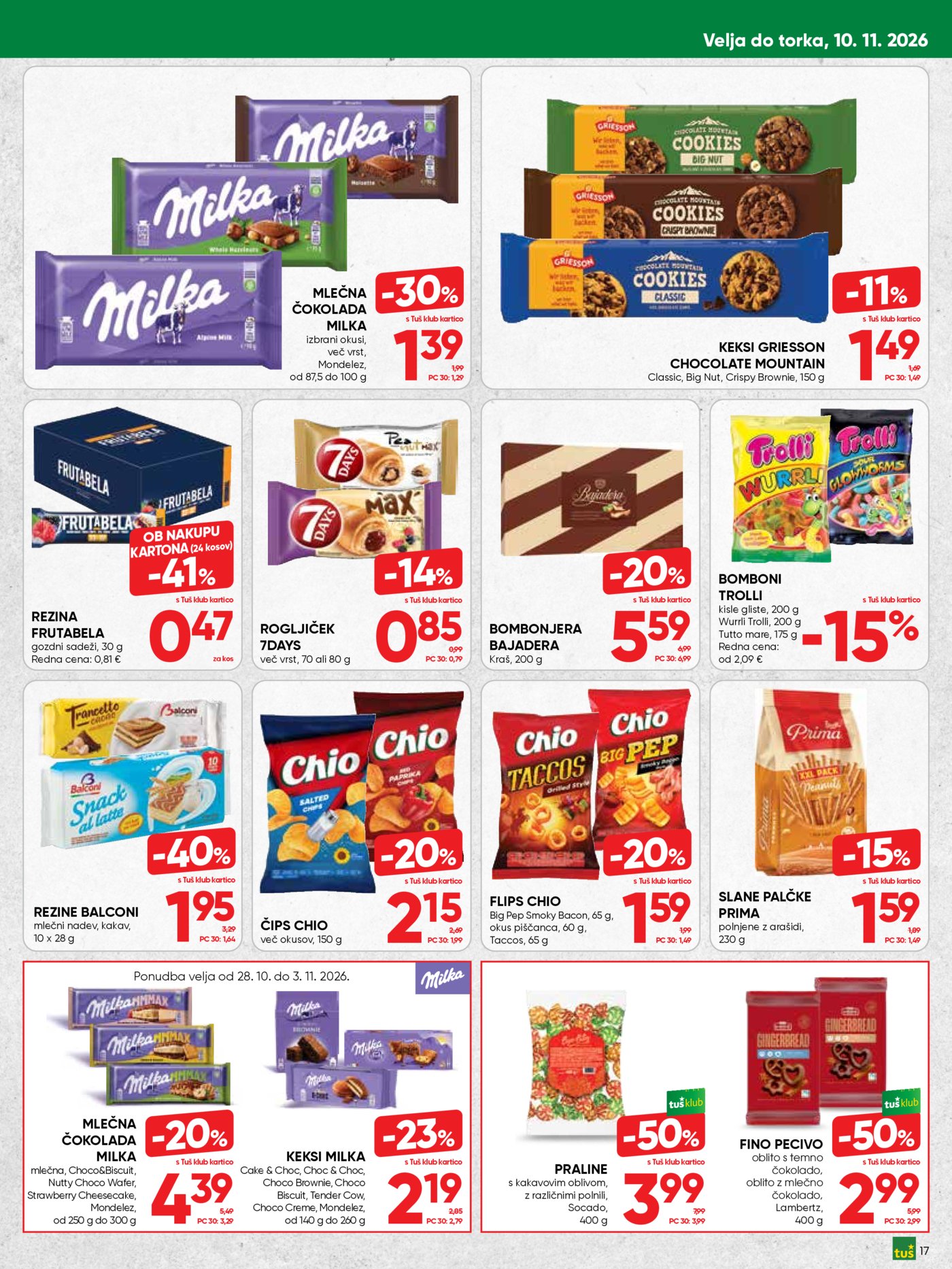 Tuš katalog od srede 28.10. - 10.11.2026.