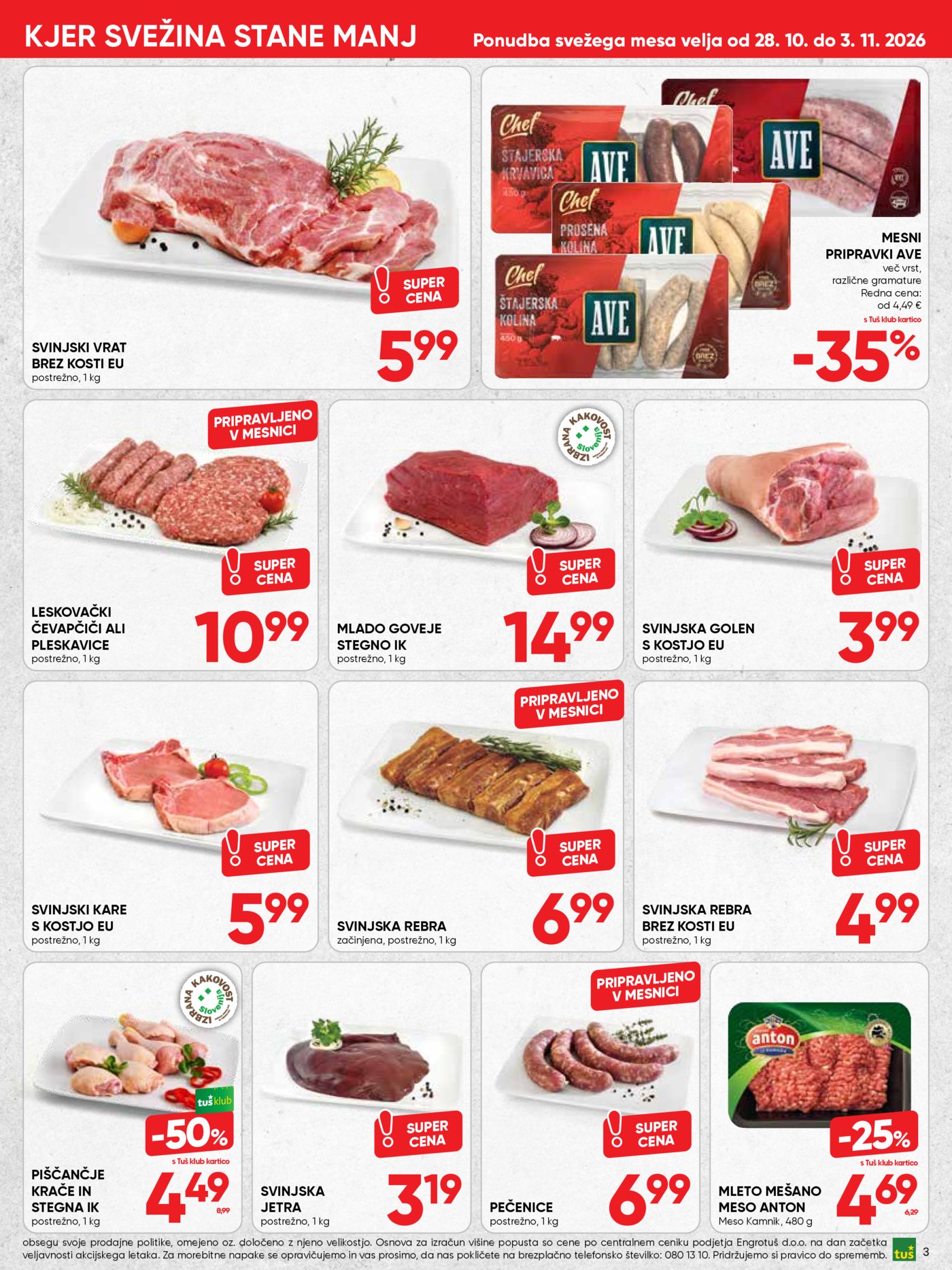 Tuš katalog od srede 28.10. - 10.11.2026.