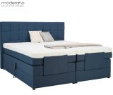 Moderano BOXSPRING POSTELJA 180 cm x 200 cm , tekstil modra
